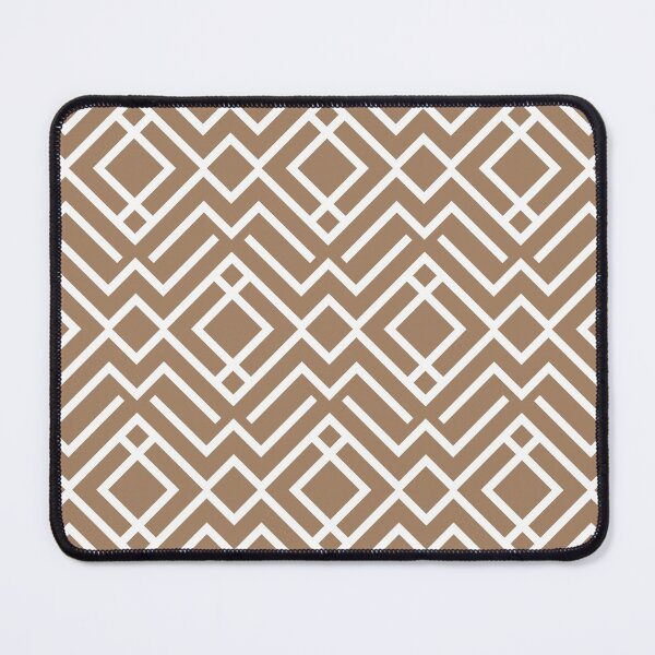 Item preview, Brown and White Chevron Stripe Diamond Shape Pattern Pairs Dulux 2022 Popular Colour Spiced Honey designed and sold by ColorOfTheYears.