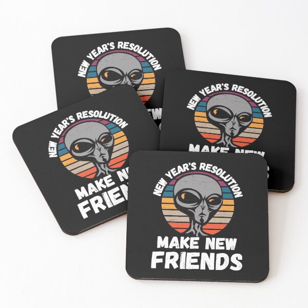 Item preview, New Year's Resolution Make New Friends 2022 designed and sold by RGRamsey.