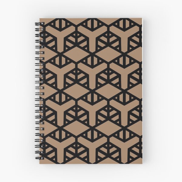 Item preview, Black and Brown Modern Geometric Shape Tile Pattern 2 Pairs Dulux 2022 Popular Colour Spiced Honey designed and sold by ColorOfTheYears.