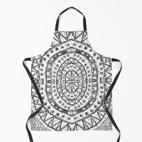 Item preview, Black And White Aztec Oval Pattern designed and sold by Designs By YL.