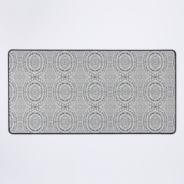 Item preview, Black And White Aztec Oval Pattern designed and sold by Designs By YL.