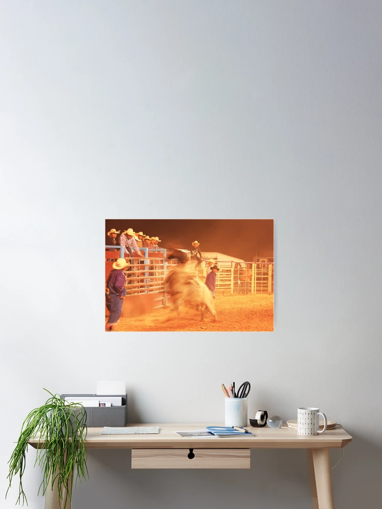 Thumbnail 2 of 3, Poster, Rodeo Bull Riding designed and sold by Roupen BAKER.
