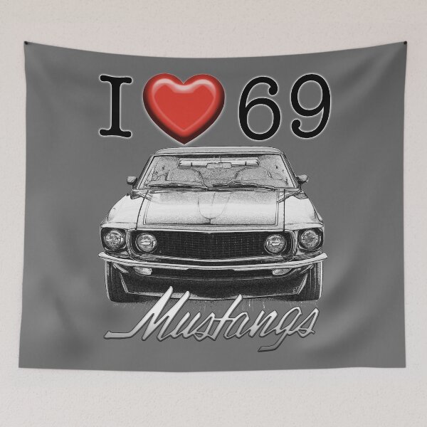 Aperçu de l'œuvre J'aime 69 Mustang créée et vendue par CoolCarVideos.
