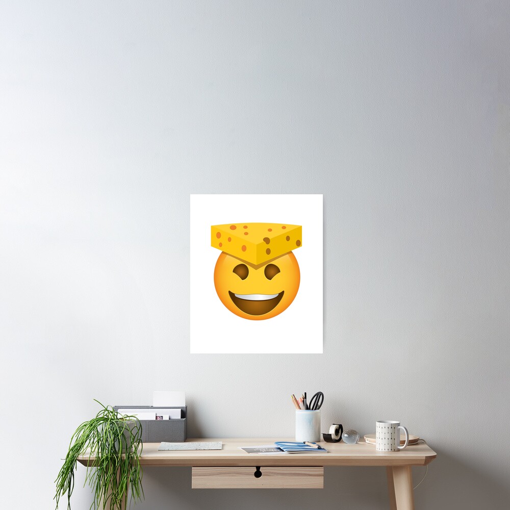 "Emoji CheeseHead Käsehut" Poster von TheFlying6 Redbubble