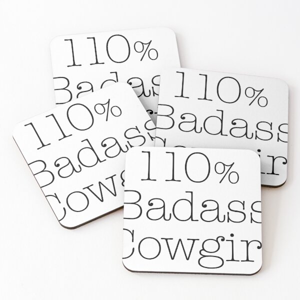 Item preview, 110% Badass Cowgirl Tshirt designed and sold by DFDesignMarket.