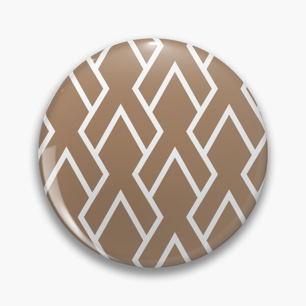 Item preview, Brown and White Tessellation Line Pattern 6 Pairs Dulux 2022 Popular Colour Spiced Honey designed and sold by ColorOfTheYears.