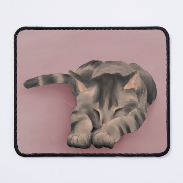 Item preview, Sleeping tabby cat portrait designed and sold by LauraO31.