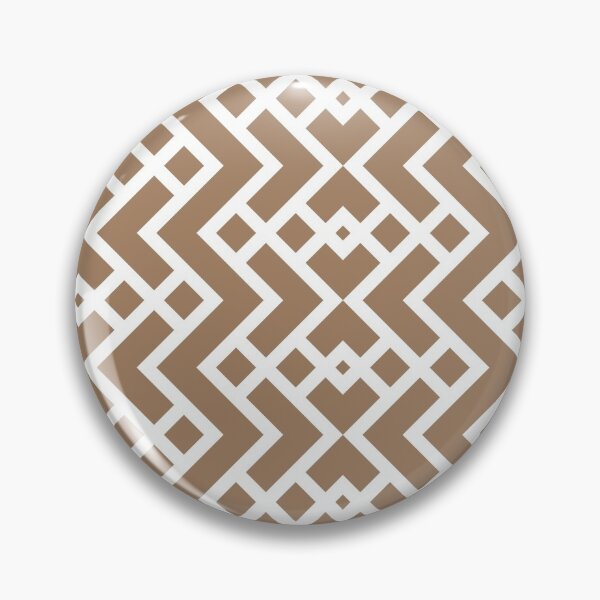 Item preview, Brown and White Tessellation Line Pattern 25 Pairs Dulux 2022 Popular Colour Spiced Honey designed and sold by ColorOfTheYears.