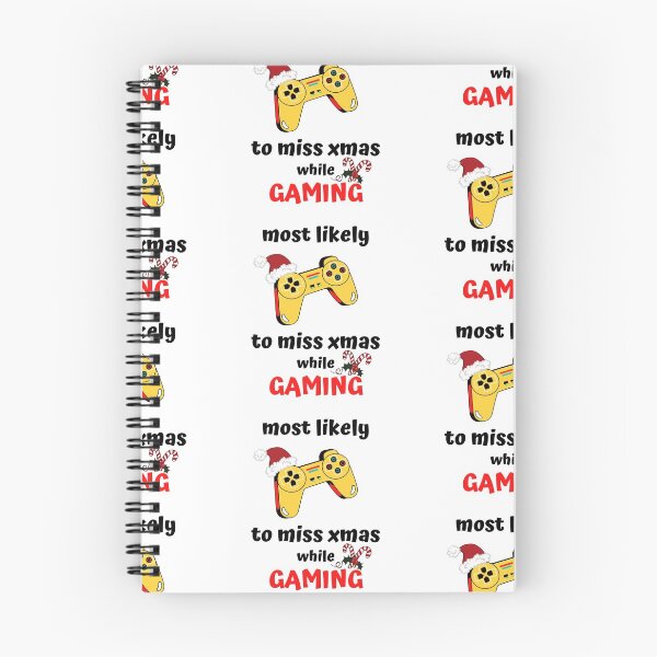 Item preview, most likely to miss christmas while gaming designed and sold by AnnaAndVibes.