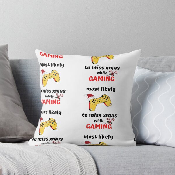 Item preview, most likely to miss christmas while gaming designed and sold by AnnaAndVibes.