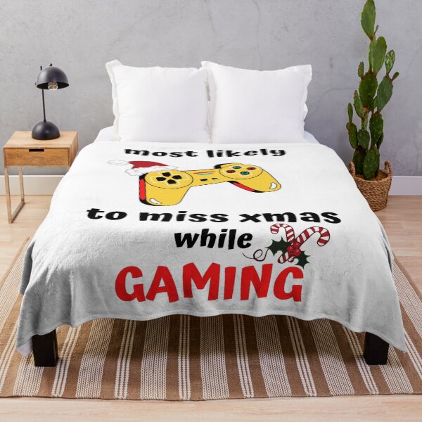 Item preview, most likely to miss christmas while gaming designed and sold by AnnaAndVibes.
