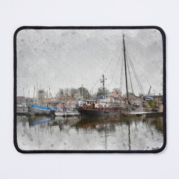 Item preview, Amsterdam Houseboats Watercolor designed and sold by TwoSmallPtatoes.