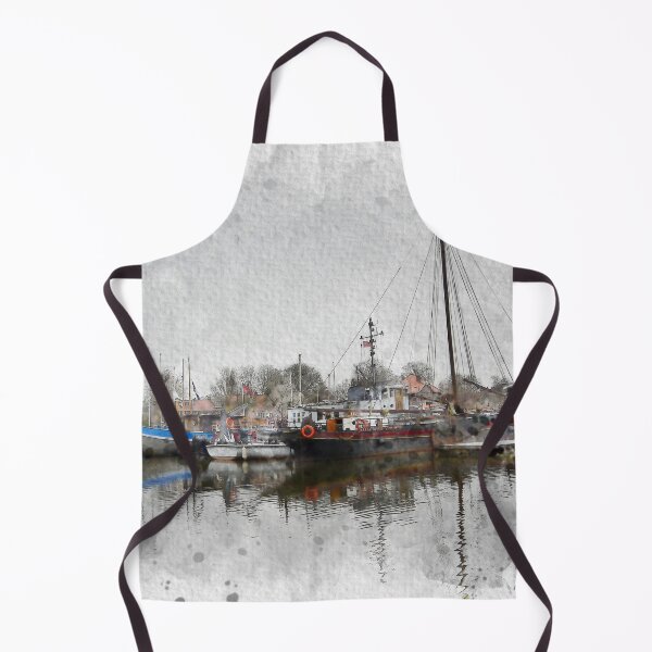 Item preview, Amsterdam Houseboats Watercolor designed and sold by TwoSmallPtatoes.