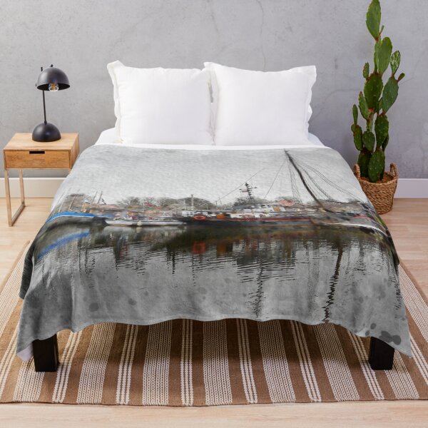 Item preview, Amsterdam Houseboats Watercolor designed and sold by TwoSmallPtatoes.