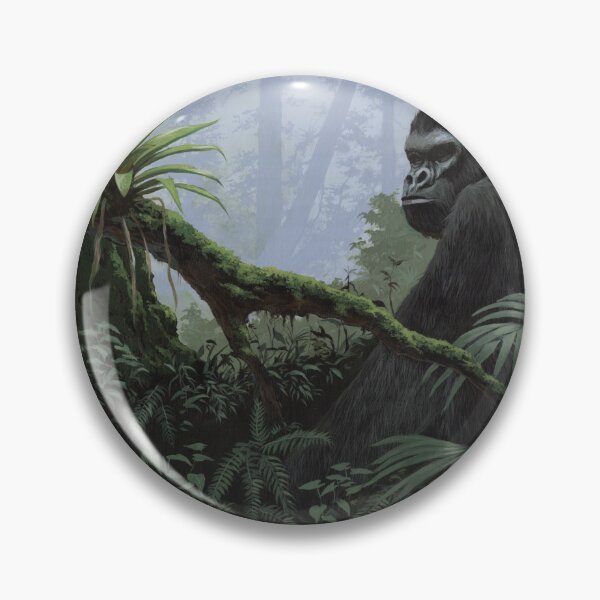 Item preview, Simio espalda plateada en el bosque designed and sold by Tony Morgan.