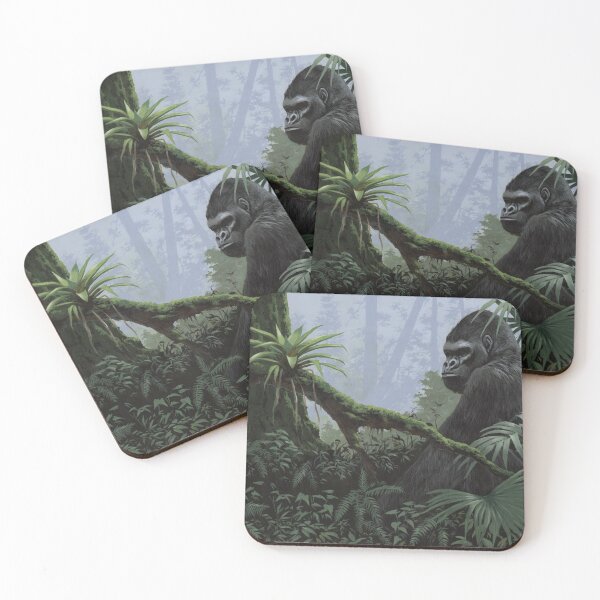 Item preview, Simio espalda plateada en el bosque designed and sold by Tony Morgan.