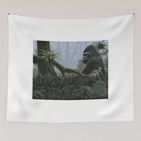 Item preview, Simio espalda plateada en el bosque designed and sold by Tony Morgan.