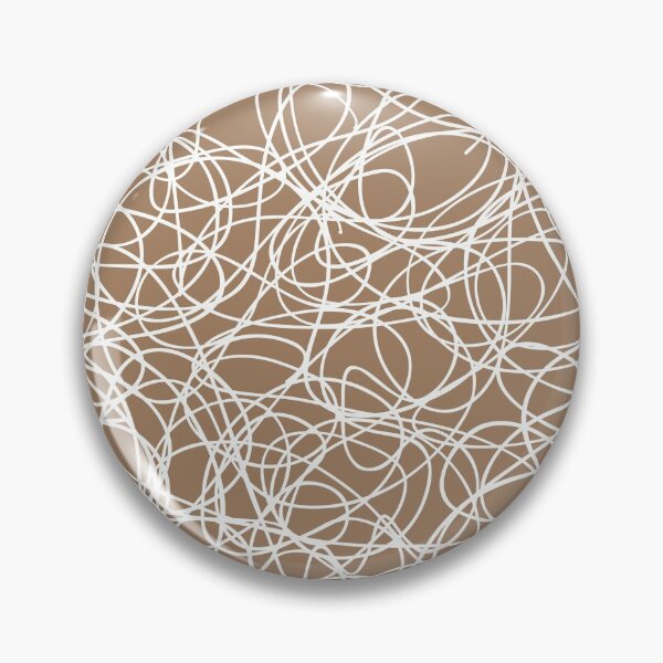 Item preview, Brown and White Thick Scribble Mosaic Pattern Pairs Dulux 2022 Popular Colour Spiced Honey designed and sold by ColorOfTheYears.