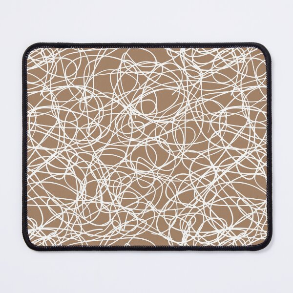 Item preview, Brown and White Thick Scribble Mosaic Pattern Pairs Dulux 2022 Popular Colour Spiced Honey designed and sold by ColorOfTheYears.