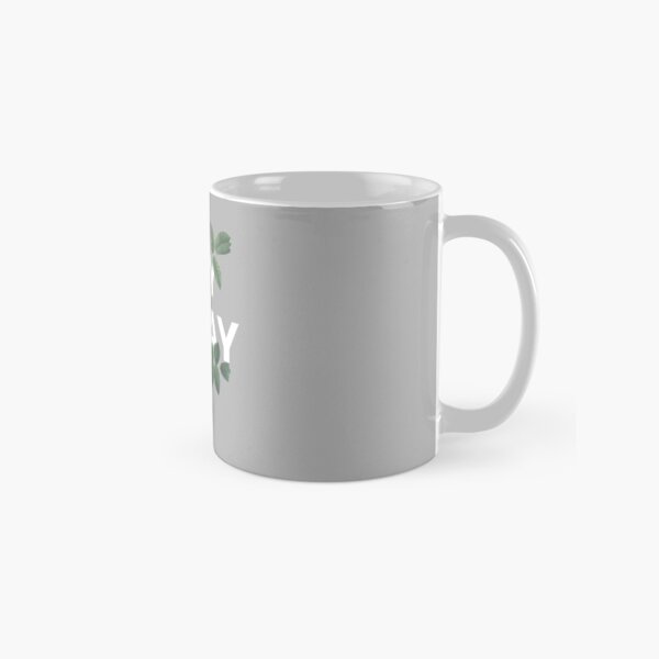 Minimal Vintage Floral Quote Print Classic Mug