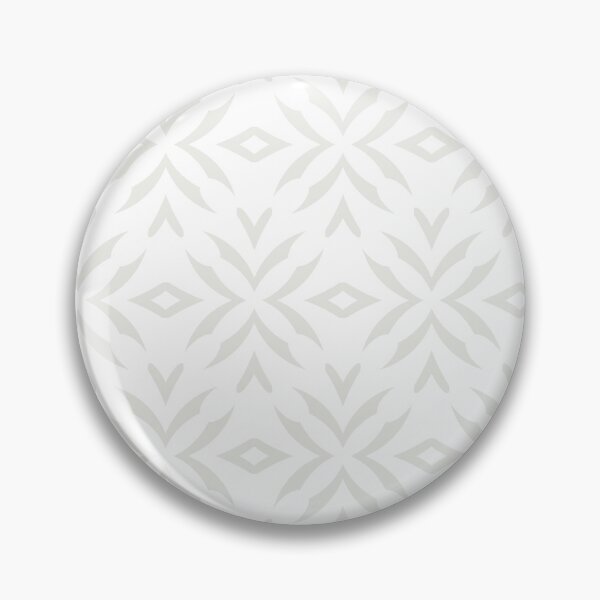 Artikelvorschau, Off White and White Abstract Flower Pattern Pairs Dulux 2022 Popular Colour Cloudy Dreams entworfen und verkauft von ColorOfTheYears.