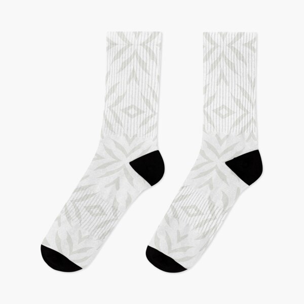 Item preview, Off White and White Abstract Flower Pattern Pairs Dulux 2022 Popular Colour Cloudy Dreams designed and sold by ColorOfTheYears.