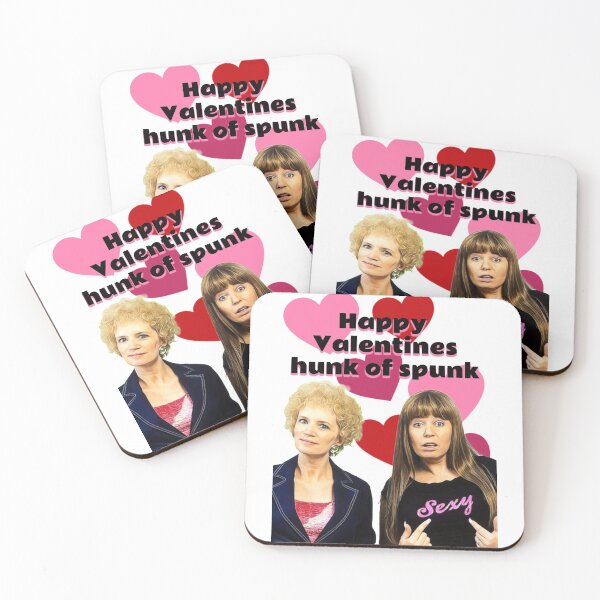 Item preview, Kath and Kim Valentines day- Happy Valentines hunk of spunk designed and sold by avit1.