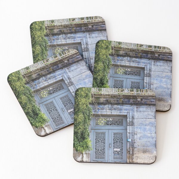 Item preview, blue door and balcony designed and sold by ellydevries.