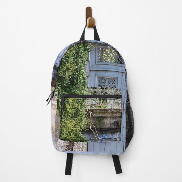 Item preview, blue door and balcony designed and sold by ellydevries.