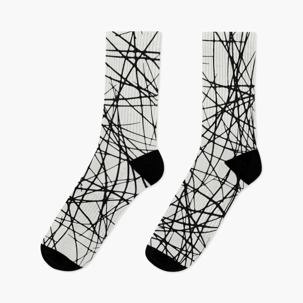 Item preview, Black and Off White Modern Criss Cross Line Pattern Pairs Dulux 2022 Popular Colour Cloudy Dreams designed and sold by ColorOfTheYears.