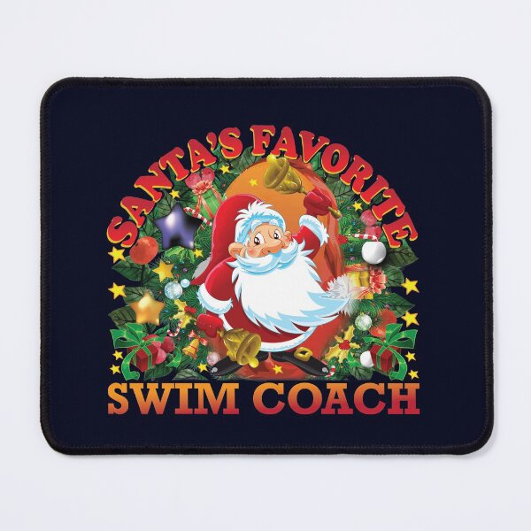 Item preview, CHRISTMAS Santa Favorite swim coach designed and sold by Linenist.