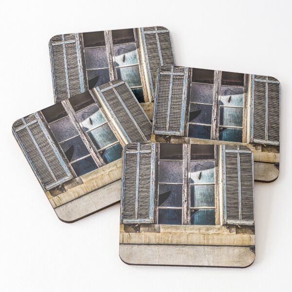 Item preview, old tattered windows with shutters designed and sold by ellydevries.