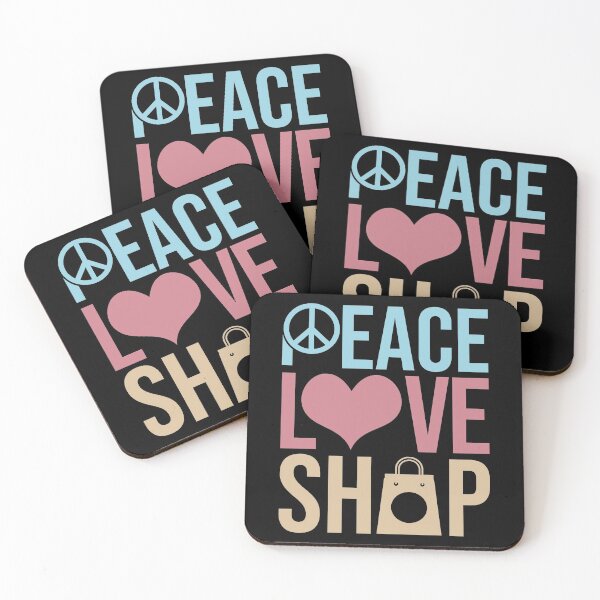 Item preview, Peace Love Shop Shopping Einkaufen designed and sold by MooonTees.