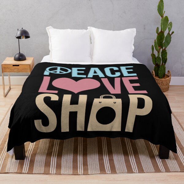 Item preview, Peace Love Shop Shopping Einkaufen designed and sold by MooonTees.