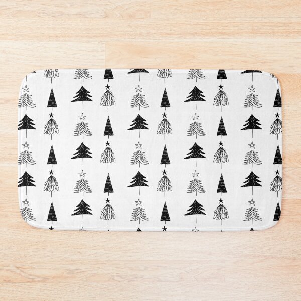 Item preview, Simple Christmas tree, black and white tree illustration designed and sold by SolArt88.