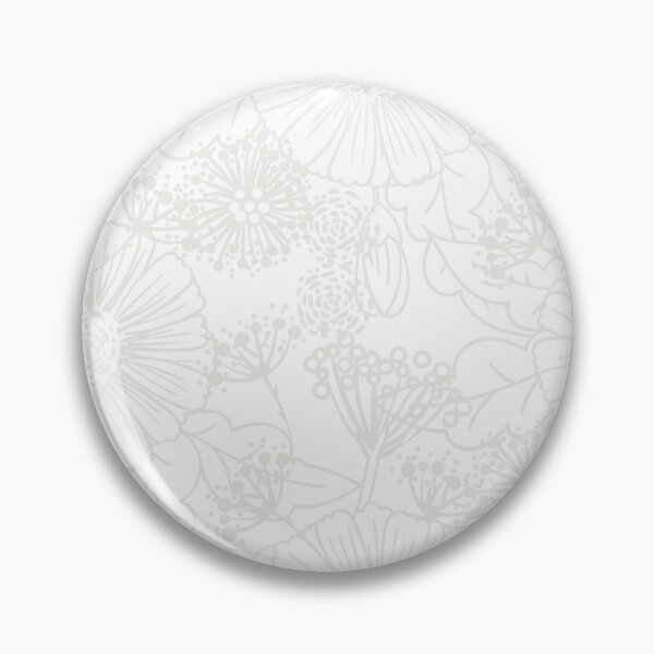 Artikelvorschau, Off White and White Hand Drawn Floral Pattern Pairs Dulux 2022 Popular Colour Cloudy Dreams entworfen und verkauft von ColorOfTheYears.