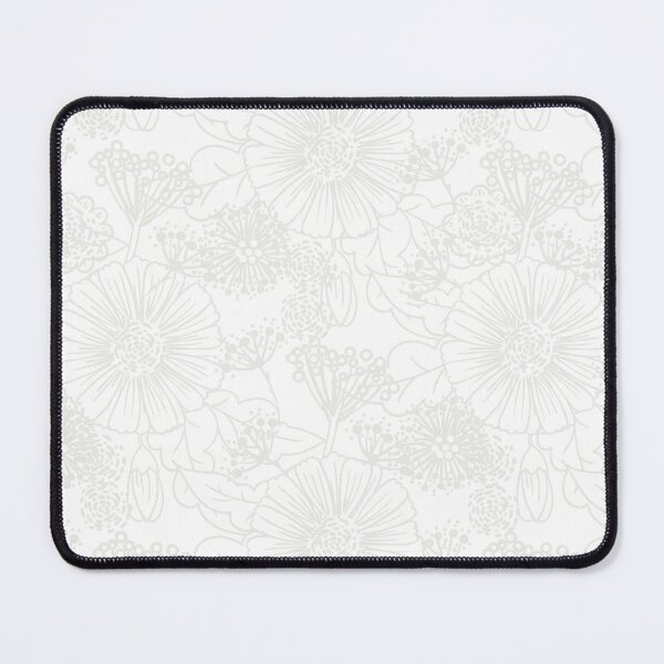 Artikelvorschau, Off White and White Hand Drawn Floral Pattern Pairs Dulux 2022 Popular Colour Cloudy Dreams entworfen und verkauft von ColorOfTheYears.