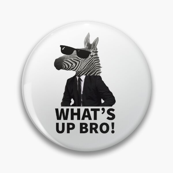 Artikelvorschau, ZEBRA - ANIMALS - FUNNY ANIMALS - COLLAGE - WHAT'S UP BRO entworfen und verkauft von Tropical Blood.