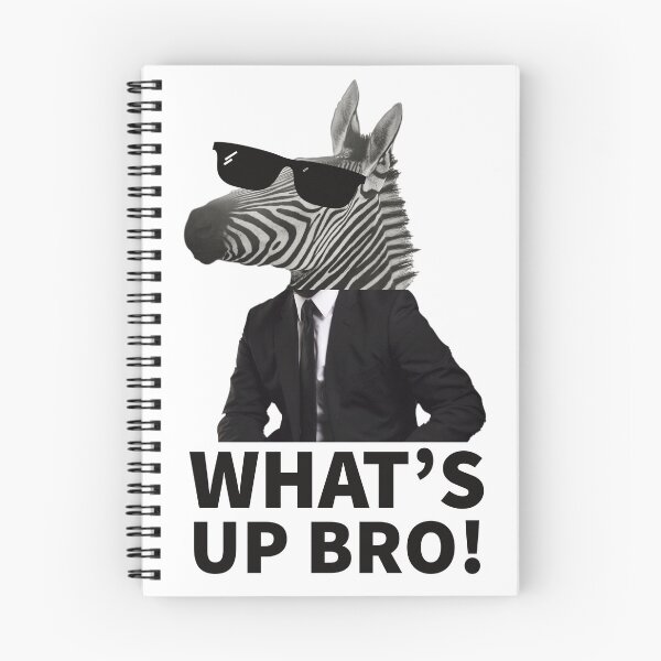 Artikelvorschau, ZEBRA - ANIMALS - FUNNY ANIMALS - COLLAGE - WHAT'S UP BRO entworfen und verkauft von Tropical Blood.