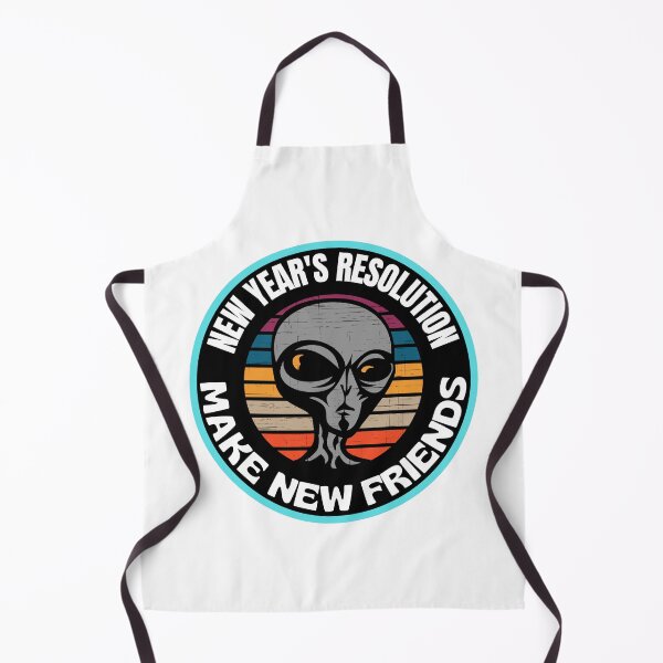 Item preview, New Year's Resolution Make New Friends 2022 Alien designed and sold by RGRamsey.
