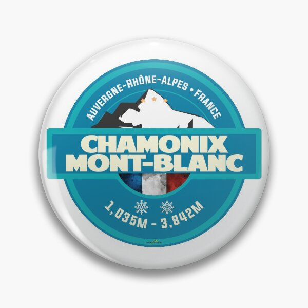 Item preview, Chamonix Mont Blanc Ski France Skiing Alps Sticker T-Shirt 02 designed and sold by OuterShellUK.