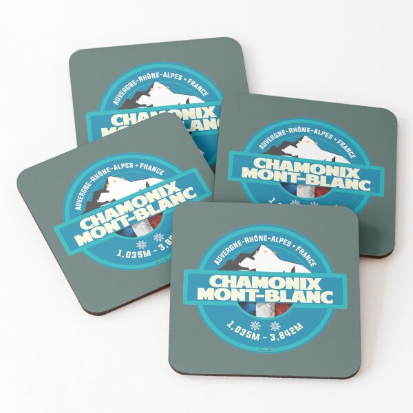 Item preview, Chamonix Mont Blanc Ski France Skiing Alps Sticker T-Shirt 02 designed and sold by OuterShellUK.