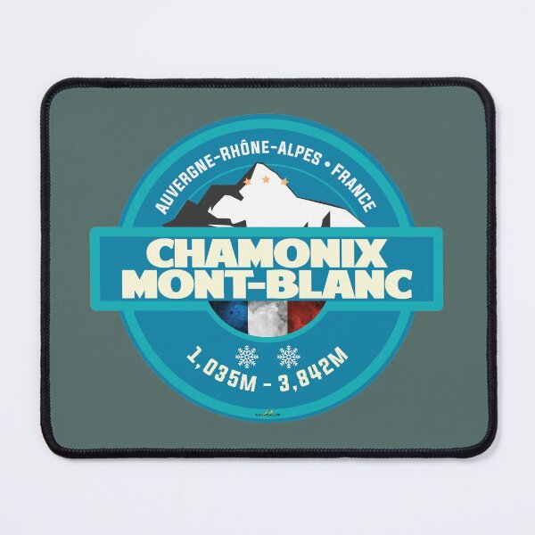 Item preview, Chamonix Mont Blanc Ski France Skiing Alps Sticker T-Shirt 02 designed and sold by OuterShellUK.