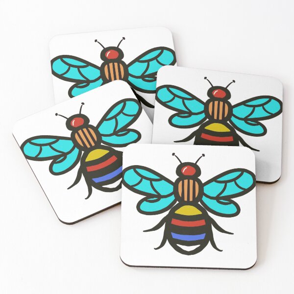 Item preview, Colourful bee designed and sold by iancoppack.