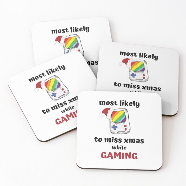 Item preview, most likely to miss christmas while gaming designed and sold by AnnaAndVibes.