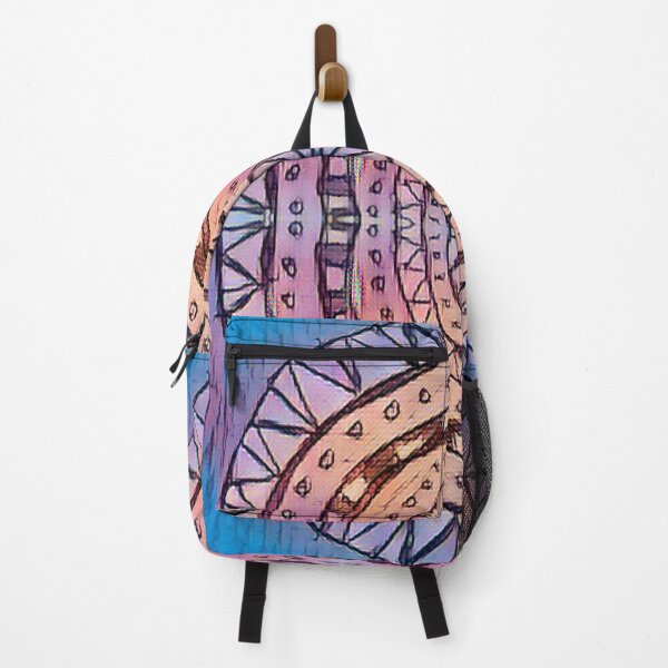 Item preview, Blue And Purple Aztec Oval Pattern designed and sold by Designs By YL.