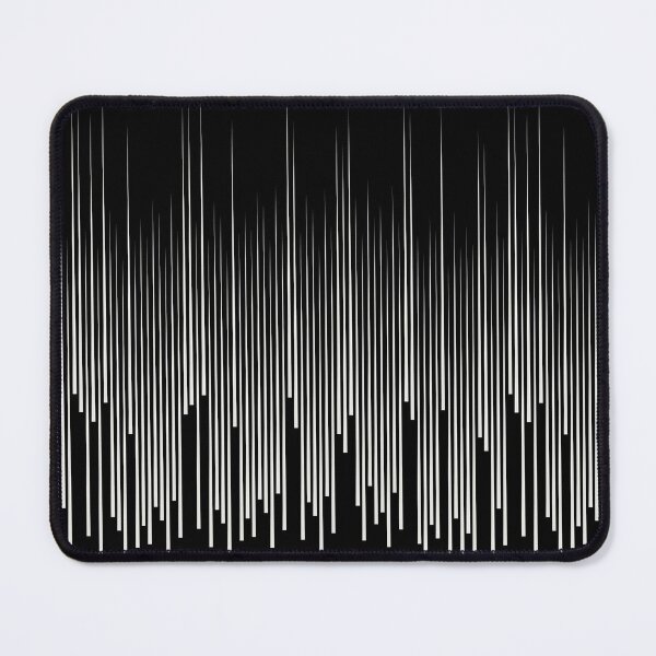 Item preview, Black and Off White Frequency Vertical Stripe Pattern Pairs Dulux 2022 Popular Colour Cloudy Dreams designed and sold by ColorOfTheYears.