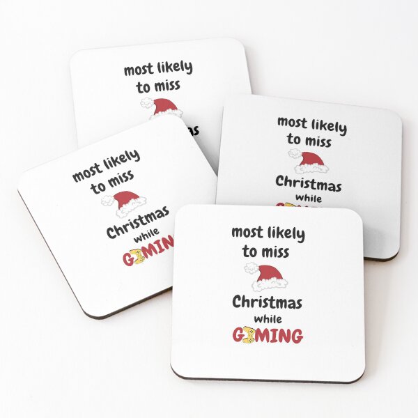 Item preview, most likely to miss christmas while gaming designed and sold by AnnaAndVibes.