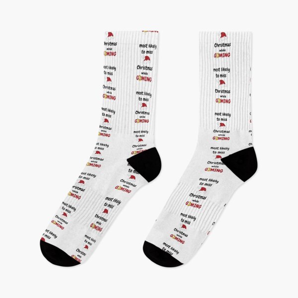 Item preview, most likely to miss christmas while gaming designed and sold by AnnaAndVibes.