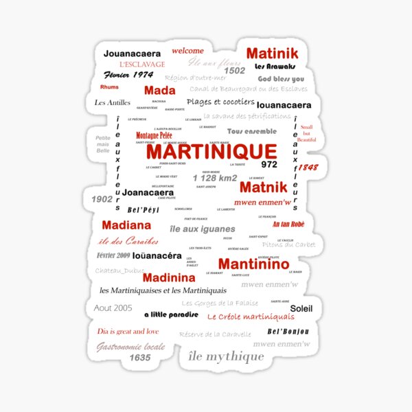 Stickers Sur Le Theme Martinique Redbubble